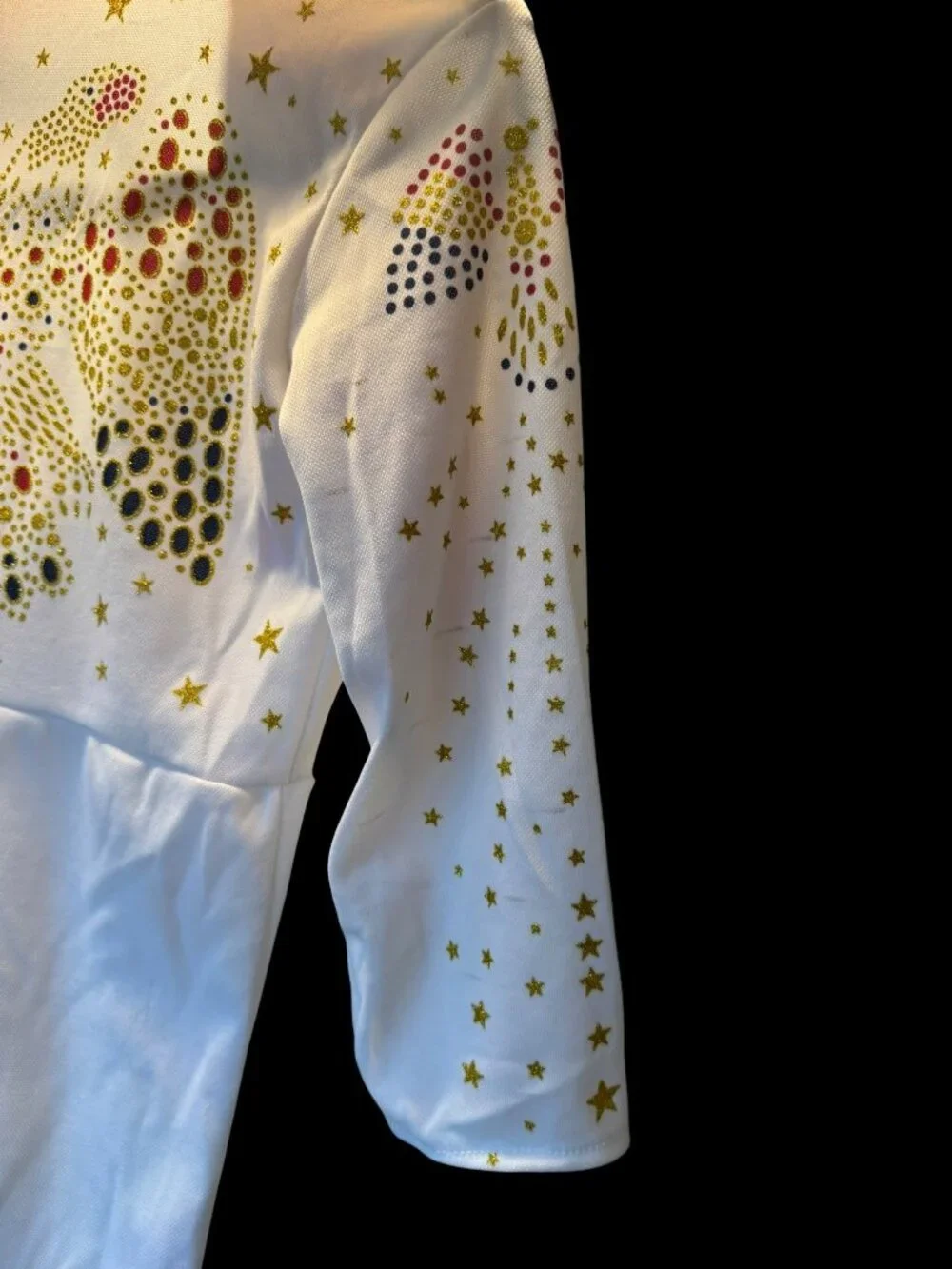 Elvis Halloween Costume With Red Scarf & Gold Star Details Medium By Rubies Jump
